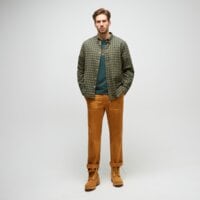 Koszula męska TIMBERLAND KOSZULA SOLUCELL GINGHAM SHIRT tb0a4517j201 kolor zielony