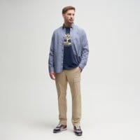 Koszula męska TIMBERLAND KOSZULA MICRO PLAID POPLIN tb0a6jg7a7p1 kolor blekitny