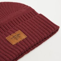 Czapka zimowa damska TIMBERLAND CZAPKA GULF BEACH RIBBED BEANIE tb0a1egweic1 kolor bordowy