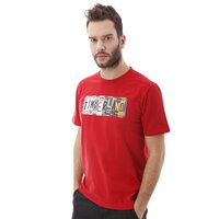 T-shirt, koszulka męska TIMBERLAND T-SHIRT SS ON THE ROAD TEE 4708j613 kolor czerwony