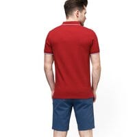 Koszulka polo męska TIMBERLAND POLO MILLERS RIVER PIQUE TIPPED POLO SLIM tb0a1o6zr091 kolor bordowy