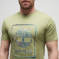 T-shirt, koszulka męska TIMBERLAND T-SHIRT WATER STACK LOGO SHORT SLEEVE TEE tb0a5mv4bq01 kolor zielony
