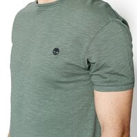 T-shirt, koszulka męska TIMBERLAND T-SHIRT SS GREAT BROOK O'DYE CREW a1l6yj02 kolor zielony