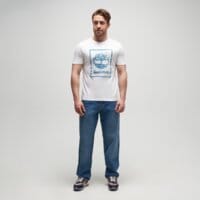 T-shirt, koszulka męska TIMBERLAND T-SHIRT WATER STACK LOGO SHORT SLEEVE TEE tb0a5mv41001 kolor biały