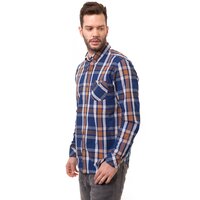 Koszula męska TIMBERLAND KOSZULA LS ALLENDAL RVR INDIGO 6705j358 kolor multicolor