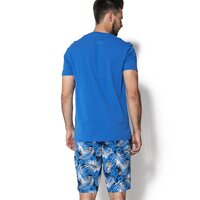 T-shirt, koszulka męska TIMBERLAND T-SHIRT SS KENNEBEC RV SEASONAL MULTIG a1l7dj45 kolor niebieski