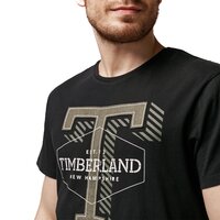 T-shirt, koszulka męska TIMBERLAND T-SHIRT SS TFO APPLIQUE TEE tb0a1o1w0011 kolor czarny