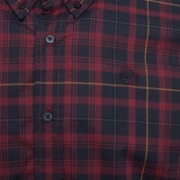 Koszula męska TIMBERLAND KOSZULA STRETCH POPLIN CHECK SHIRT tb0a5m16eys1 kolor bordowy