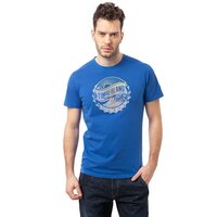 T-shirt, koszulka męska TIMBERLAND T-SHIRT LOST ON THE COAST TEE 7105j479 kolor niebieski