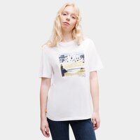 T-shirt, koszulka męska TIMBERLAND T-SHIRT SS COAST INSPIRED LOGO GRAPHIC tb0a65wh1001 kolor biały
