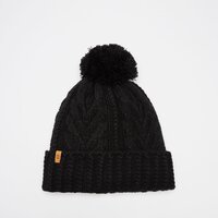 Czapka zimowa damska TIMBERLAND CZAPKA CABLE PREMIUM POM BEANIE tb0a1ero0011 kolor czarny