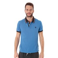 Koszulka polo męska TIMBERLAND POLO SS TIPED PIQUE 4651j422 kolor niebieski