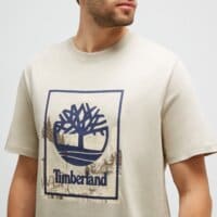 T-shirt, koszulka męska TIMBERLAND T-SHIRT FRONT SEASONAL GRAPHIC TEE tb0a5mqpcy21 kolor beżowy