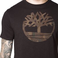 T-shirt, koszulka męska TIMBERLAND T-SHIRT KNNBEC CAMO TEE a1gzg001 kolor czarny
