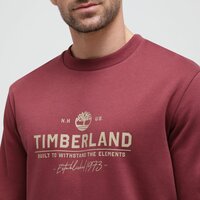 Bluza męska TIMBERLAND BLUZA TFO WORK GRAPHIC BRUSHBACK CREW NECK tb0a6waeeic1 kolor bordowy