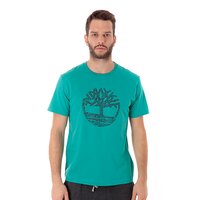 T-shirt, koszulka męska TIMBERLAND T-SHIRT TREE LOGO 4667j306 kolor zielony