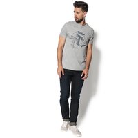 T-shirt, koszulka męska TIMBERLAND T-SHIRT SS KENNEBEC RV SEASONAL BRAND a1l7m052 kolor szary