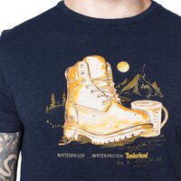T-shirt, koszulka męska TIMBERLAND T-SHIRT KNNBC BOOT TEE a1gzr433 kolor granatowy