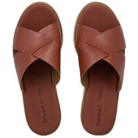 Klapki damskie TIMBERLAND BAILEY PARK XSTRAP SLIDE a14re kolor brązowy