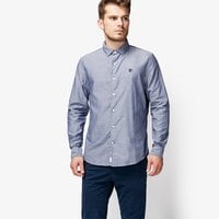 Koszula męska TIMBERLAND KOSZULA LS TIOGA RIVER TEXTURED SHIRT a1natp29 kolor niebieski