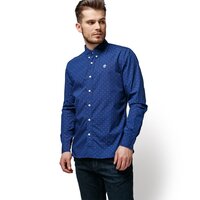 Koszula męska TIMBERLAND KOSZULA LS TIOGA RIVER TEXTURE SHIRT SLIM tb0a1nvwg661 kolor granatowy