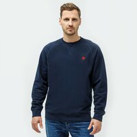 Bluza męska TIMBERLAND BLUZA LS EXETER RIVER BASIC BRUSHED BACK CREW tb0a2bnk4331 kolor granatowy