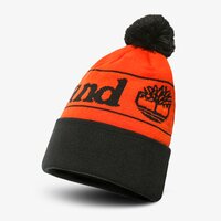 Czapka zimowa damska TIMBERLAND CZAPKA ZIMOWA YCC POM CUFFED BEANIE tb0a1eut8451 kolor pomarańczowy