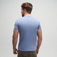 T-shirt, koszulka męska TIMBERLAND T-SHIRT CHEST LOGO SS TEE SLIM tb0a2br3b881 kolor blekitny