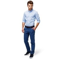 Koszula męska TIMBERLAND KOSZULA LS OUTLAST POPLIN SHIRT a1nbqj72 kolor niebieski