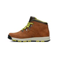 Dziecięce buty zimowe TIMBERLAND GT SCRAMBLE MID LTHR WP a1hnv kolor brązowy
