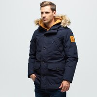 Kurtka zimowa męska TIMBERLAND KURTKA DV SCAR RIDGE PARKA DOWNFREE tb0a1ynf4331 kolor granatowy