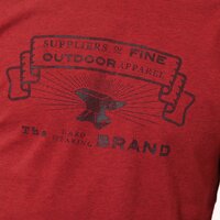 T-shirt, koszulka męska TIMBERLAND T-SHIRT SS OVERDYE MARL GRAPHIC 5615j608 kolor czerwony