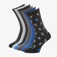 Męskie skarpetki TIMBERLAND SKARPETY 6PP LOGO STRIPE MIX CREW GIFT BOX tb0a1mns0011 kolor multicolor