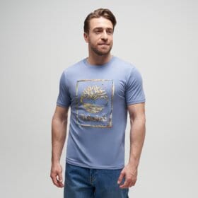 TIMBERLAND T-SHIRT WATER STACK LOGO SHORT SLEEVE TEE