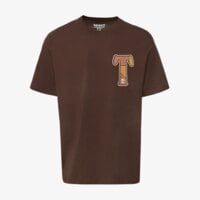 T-shirt, koszulka męska TIMBERLAND T-SHIRT "PATCHWORK T" SS BACK GRAPHIC tbc0yhbmc351 kolor khaki