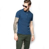 Koszulka polo męska TIMBERLAND POLO SS TAUNTON  RV SOLID POLO a14je403 kolor granatowy
