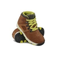 Dziecięce buty zimowe TIMBERLAND GT SCRAMBLE MID LTHR WP a1lva kolor brązowy