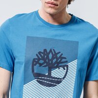 T-shirt, koszulka męska TIMBERLAND T-SHIRT GRAPHIC TEE CONTRAST TREE LOGO tb0a2dmw9491 kolor niebieski
