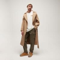 Spodnie męskie TIMBERLAND SPODNIE BROOKLINE TWILL CARGO PANT tb0a5tvya581 kolor khaki
