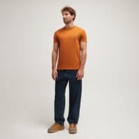 T-shirt, koszulka męska TIMBERLAND T-SHIRT DUNSTAN RIVER SHORT SLEEVE TEE tb0a2bprc391 kolor brązowy