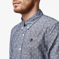 Koszula męska TIMBERLAND KOSZULA LS MUMFORD RIVER CHAMBRAY ECLECTIC MICROP tb0a1obyt841 kolor niebieski