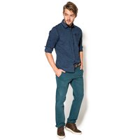 Koszula męska TIMBERLAND KOSZULA CHAMBRAY PRINTED SHIRT 0yfcztd1 kolor niebieski