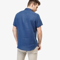 Koszula męska TIMBERLAND KOSZULA SS MILL RIVER LINEN SHIRT SLIM tb0a1nw72881 kolor granatowy