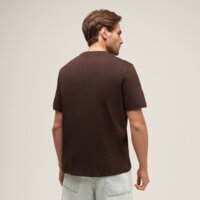 T-shirt, koszulka męska TIMBERLAND T-SHIRT STACK LOGO GRAPHIC SS TEE tbc0yhagc351 kolor brązowy