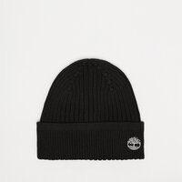 Czapka zimowa damska TIMBERLAND CZAPKA SOLID RIB BEANIE tb0a2px70011 kolor czarny