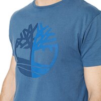 T-shirt, koszulka męska TIMBERLAND T-SHIRT SS KENNEBEC RV SEASONAL a1l7l437 kolor granatowy