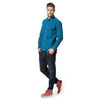 Koszula męska TIMBERLAND KOSZULA LS RATTLE RVR GINGHAM 6630j488 kolor niebieski
