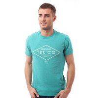 T-shirt, koszulka męska TIMBERLAND T-SHIRT SS SLUB MULTI SHAPE TEE 5364j306 kolor zielony