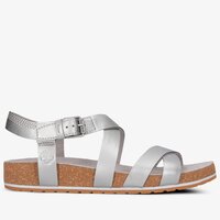 Buty casual damskie TIMBERLAND MALIBU WAVES ANKLE SYNTHE ca1mpx kolor srebrny