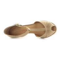Buty casual damskie TIMBERLAND EK NEVALI PEEP TOE 27695 kolor beżowy